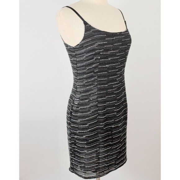 Giorgio Armani dress US 8 beaded embellished silver beads sequins - Picture 5 of 12